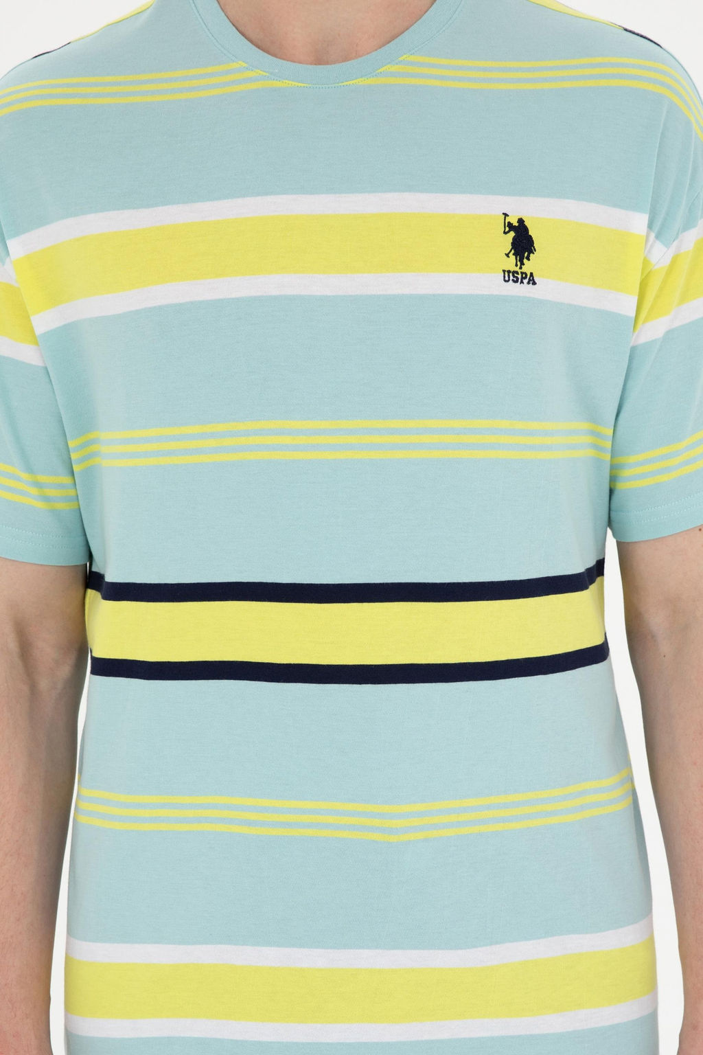Футболка мужская U.S. Polo Assn. мятная хлопок фото 6