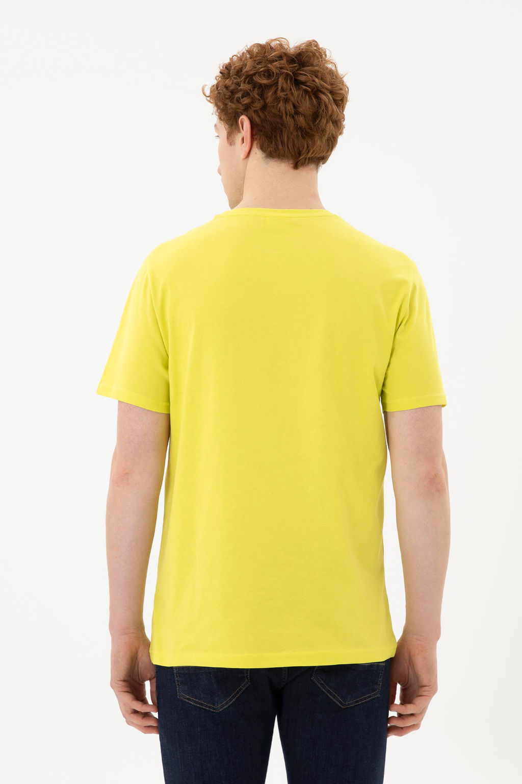 Мужская базовая футболка фисташкового цвета Неожиданная скидка в корзине - U.s. polo assn фото 5