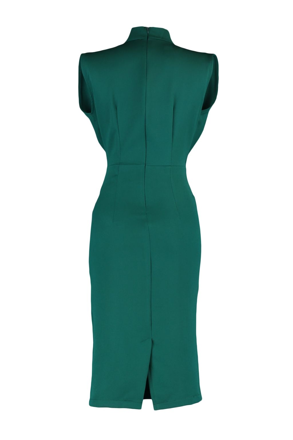 TRENDYOLMILLA Bordo Vucuda Oturan Dik Yaka Midi Kalem Etek Dokuma Elbise TWOAW20EL0311  фото 42