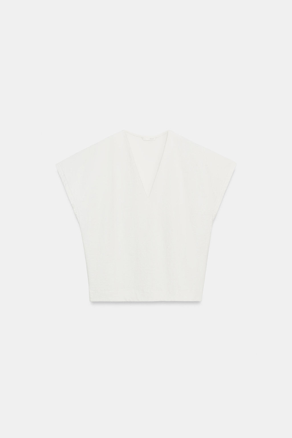 CAMISETA R?STICA ESCOTE PICO / Blanco roto