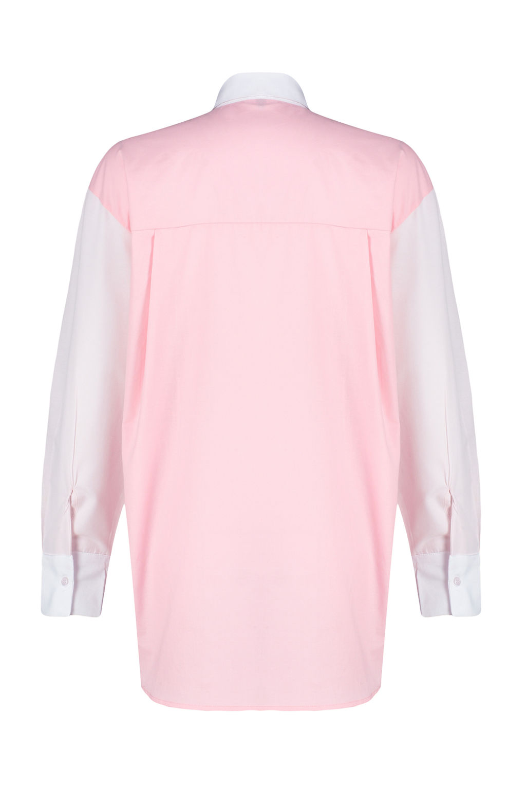 TRENDYOLMILLA Mavi Renk Bloklu Oversize Genis Kal?p Dokuma Gomlek TWOSS24GO00136  фото 8