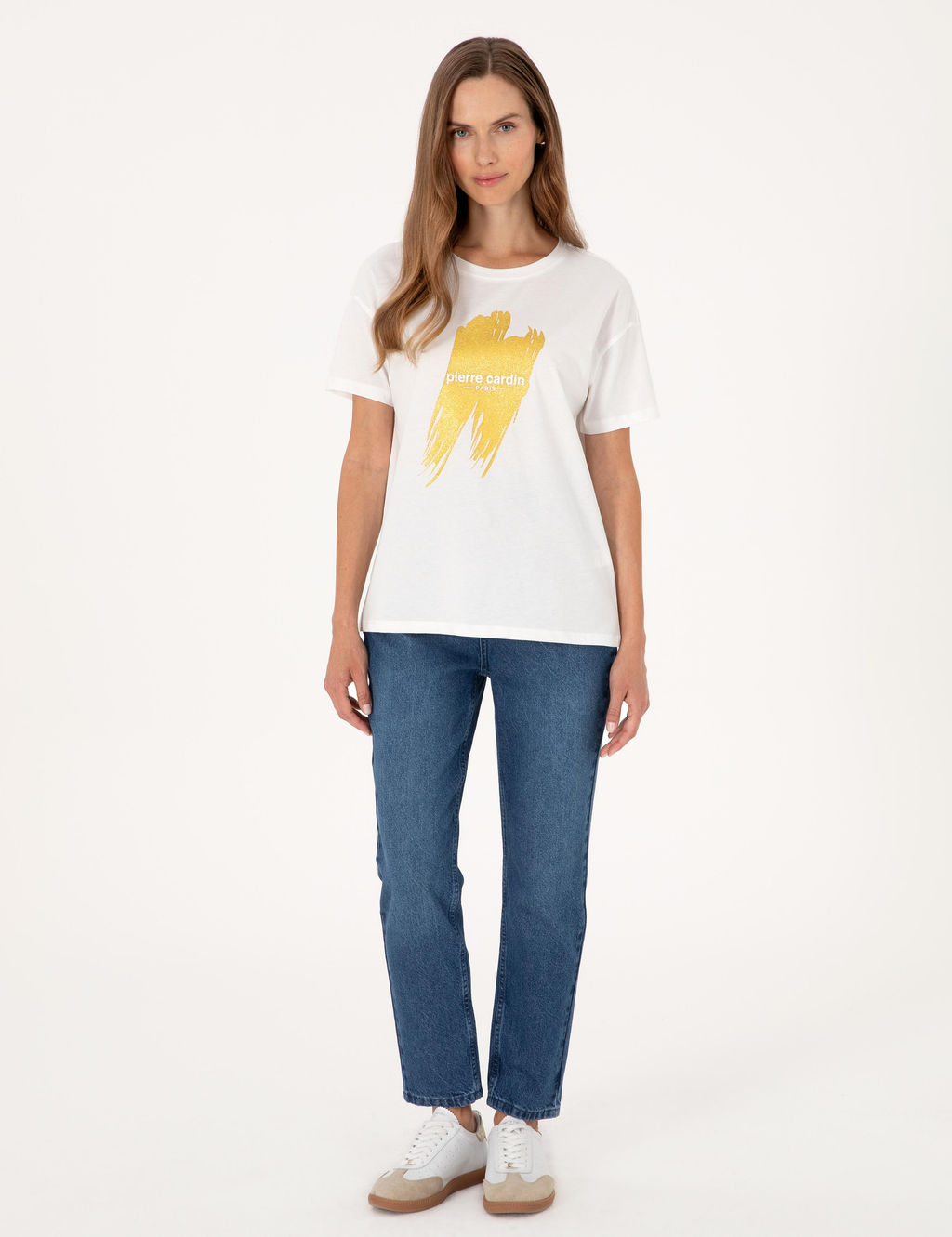 Beyaz Regular Fit Ti__rt