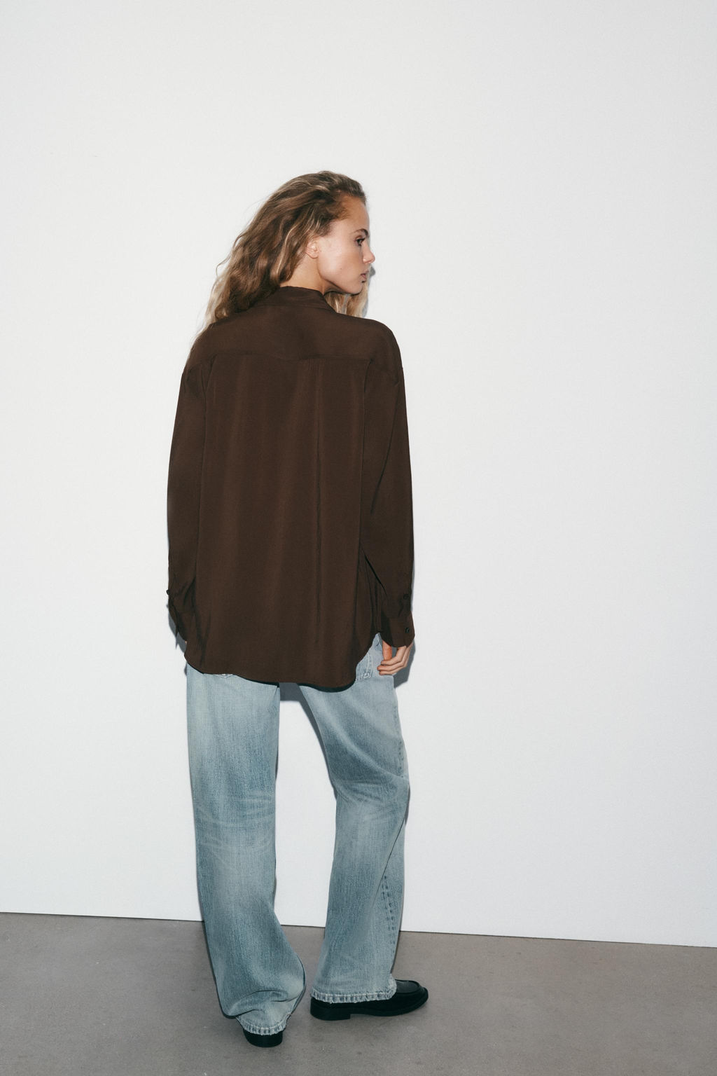 OVERSIZE FLOWING SHIRT - Zara фото 4