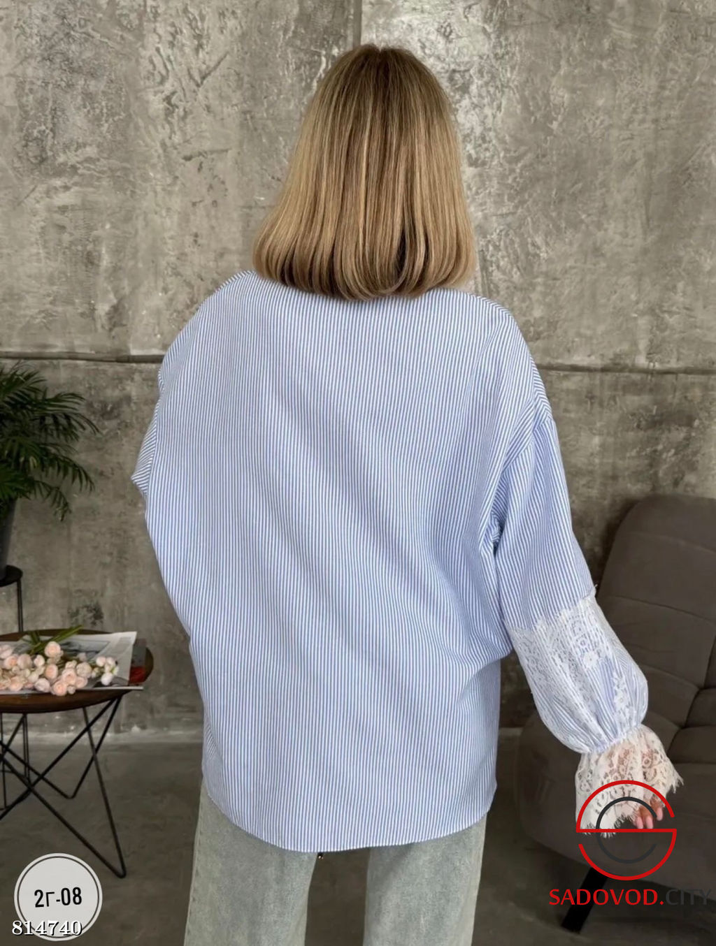 Рубашка женская с гипюром - Bruno фото 3