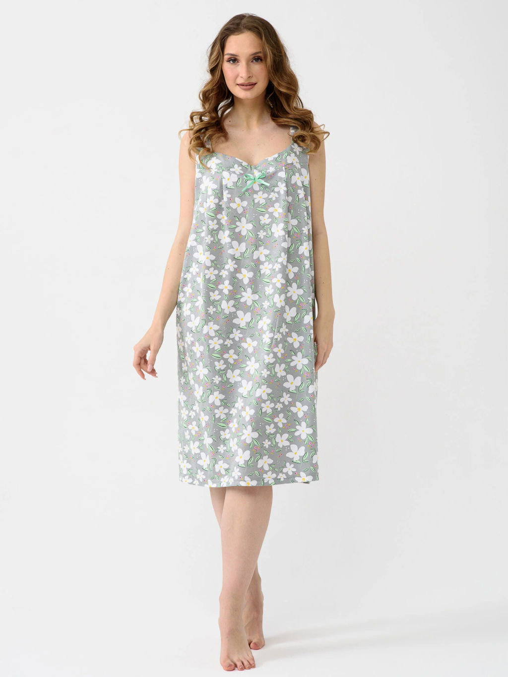 Сорочка 100% хлопок Полянка (бретель) - Оптима фото 2