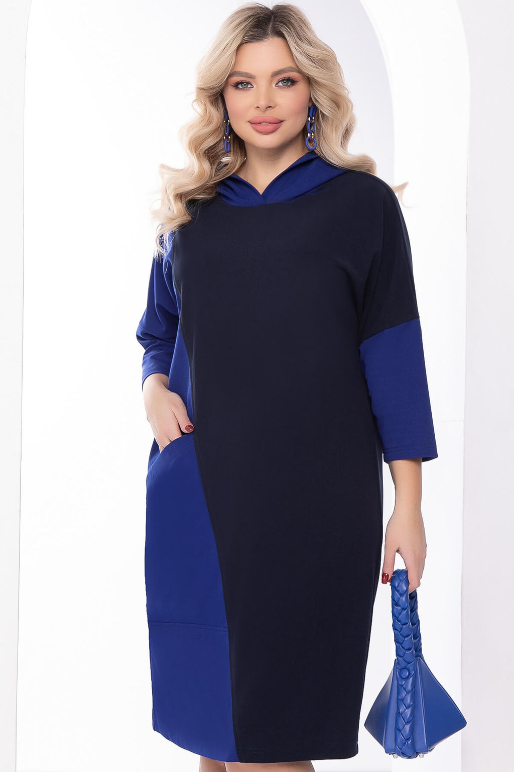 Платье Модное веяние (темно-синее/электрик) П8214 - Lt collection фото 5