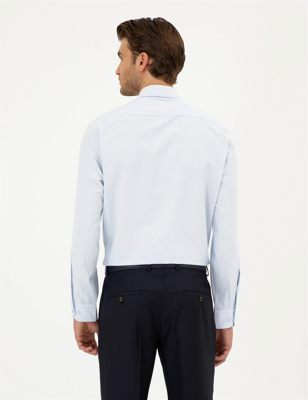 A__k Mavi Regular Fit Uzun Kollu Basic G_mlek