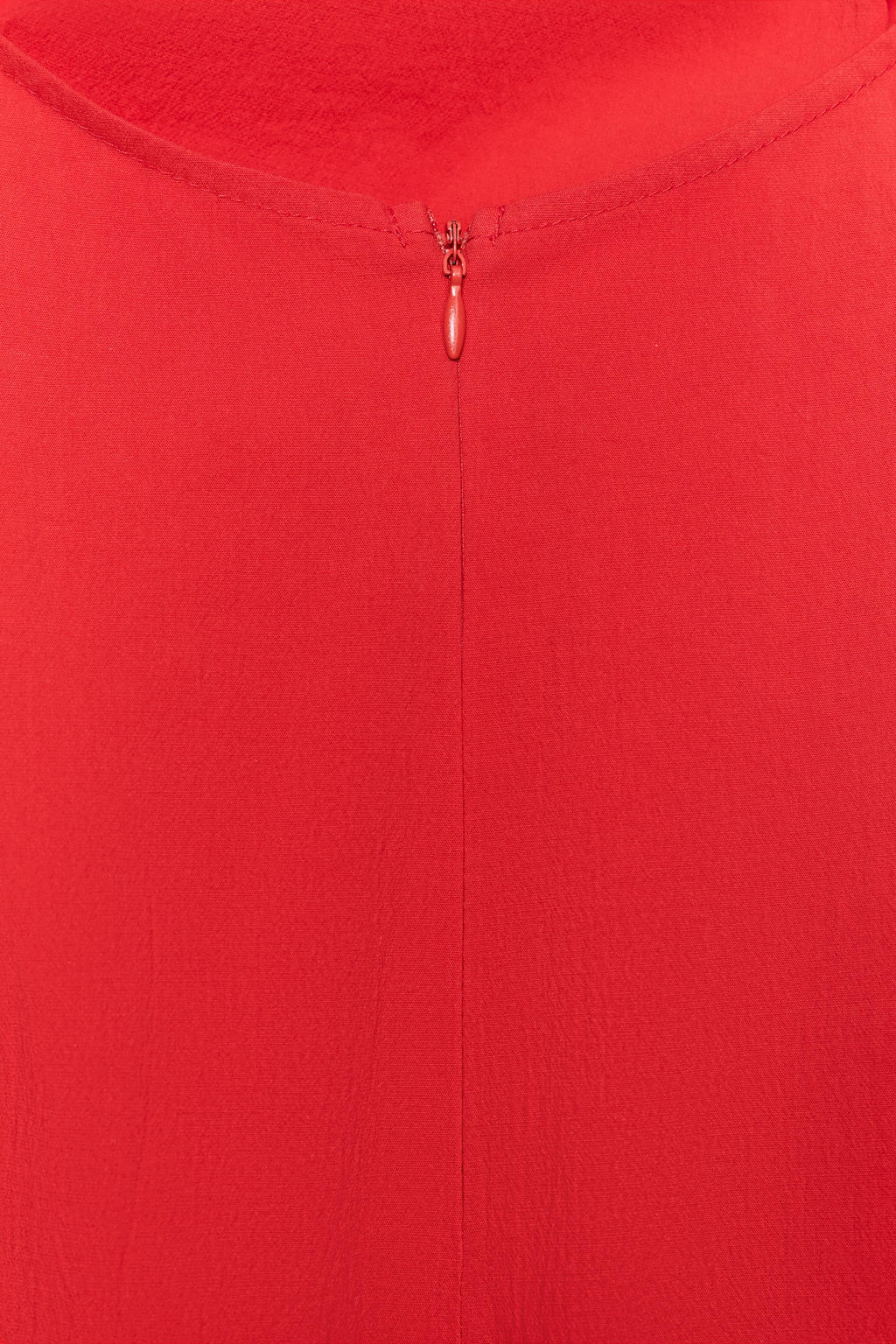 VESTIDO MIDI TUBO DRAPEADO CUT OUT / Rojo - Zara фото 11