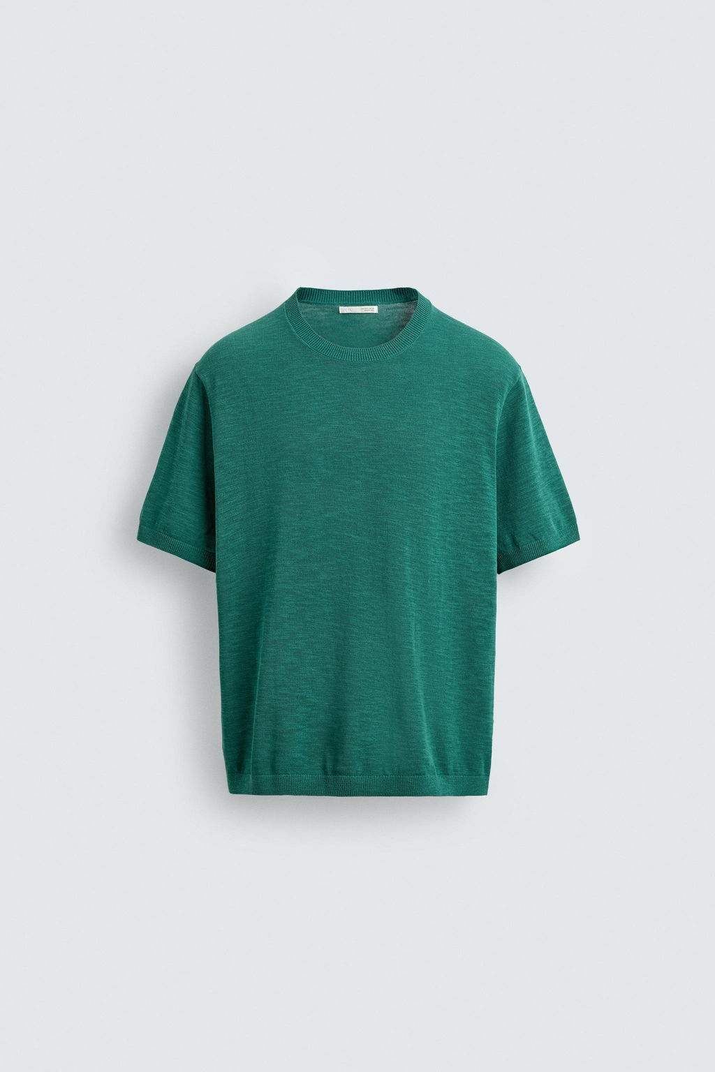 CAMISETA PUNTO REGULAR FIT / Verde