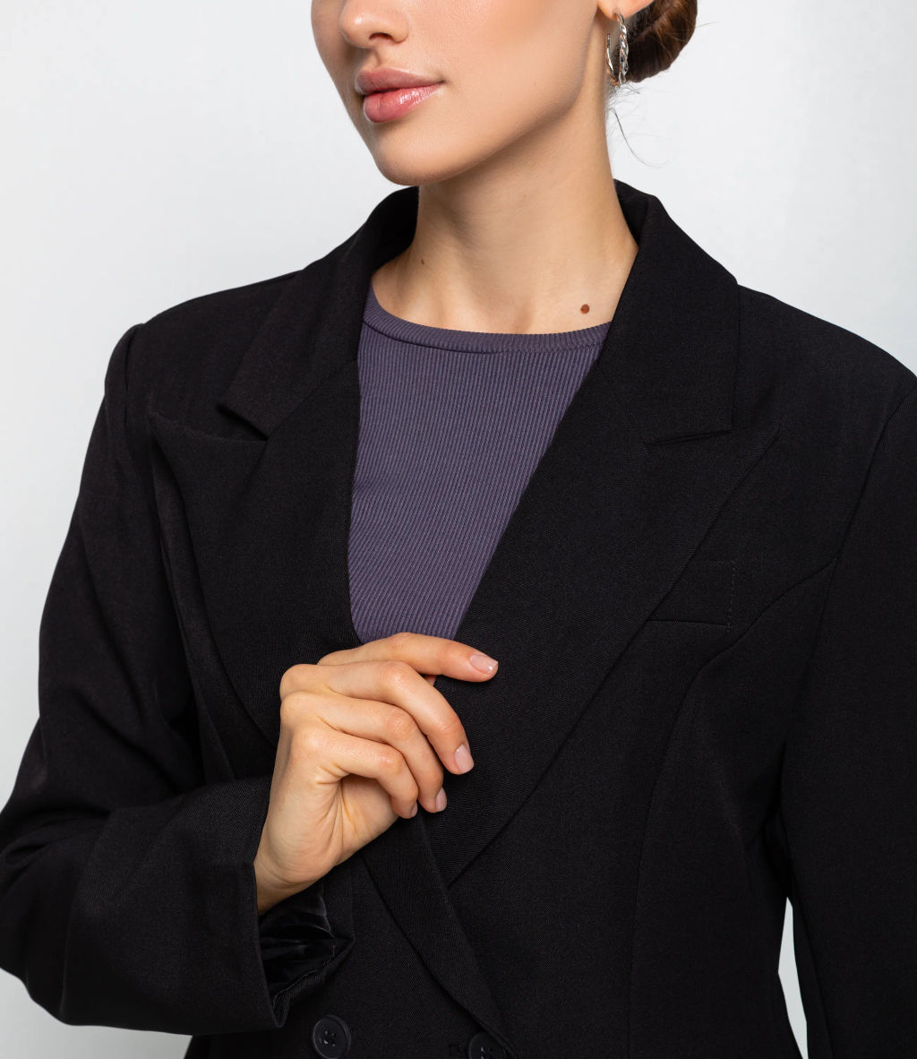 Жакет #КТ20723, чёрный