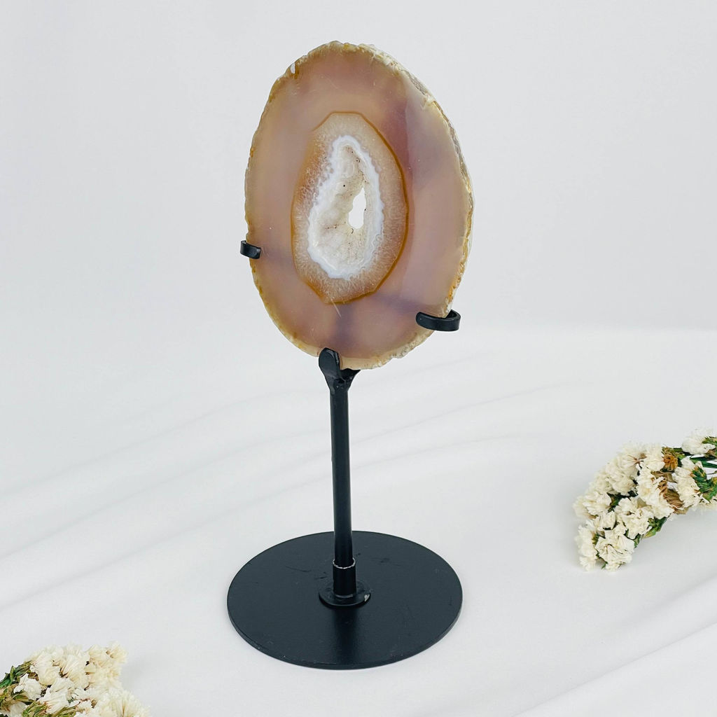 Срез Агата на подставке - Радуга самоцветов фото 3