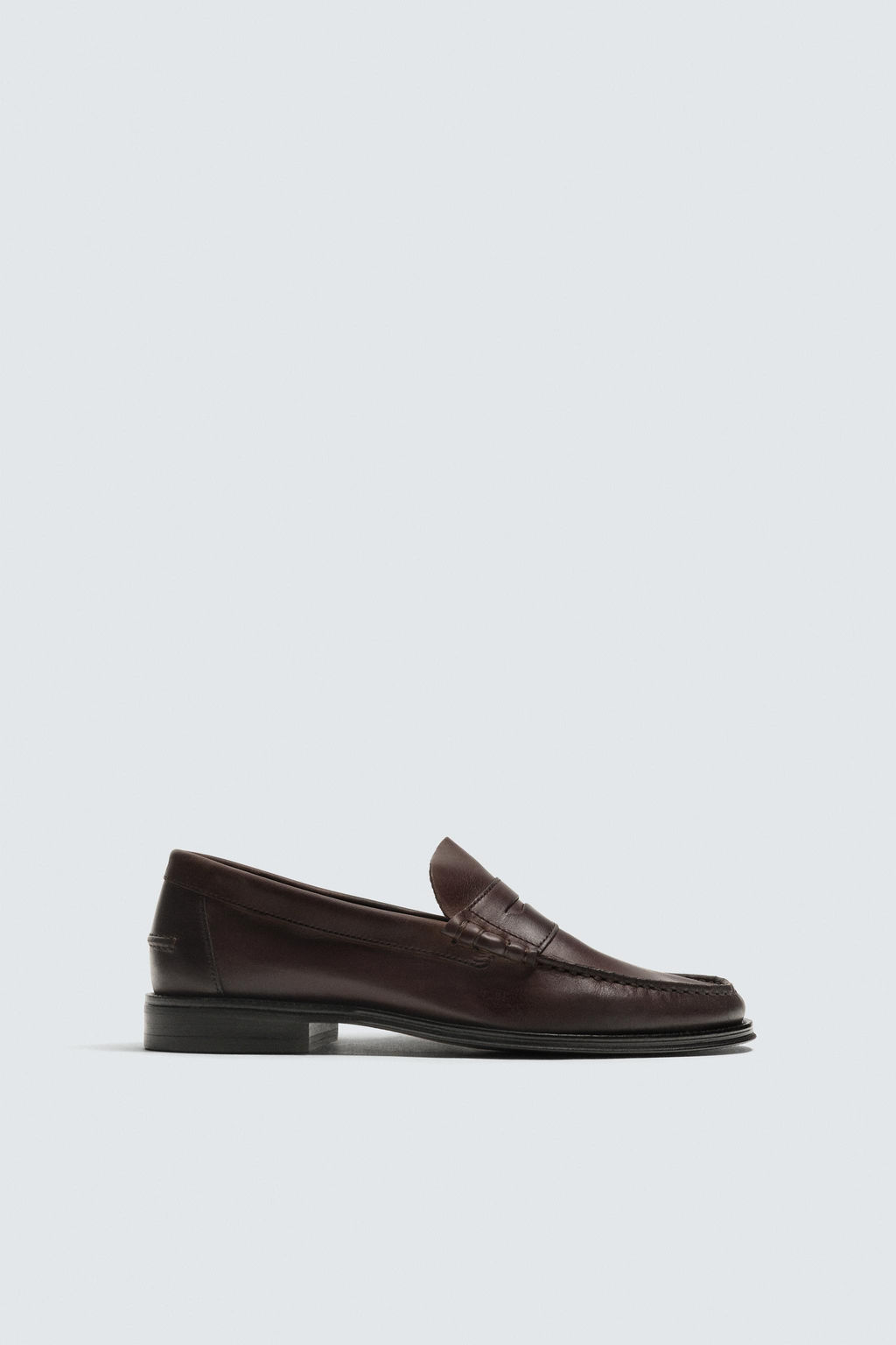 LEATHER PENNY LOAFERS - Zara фото 4