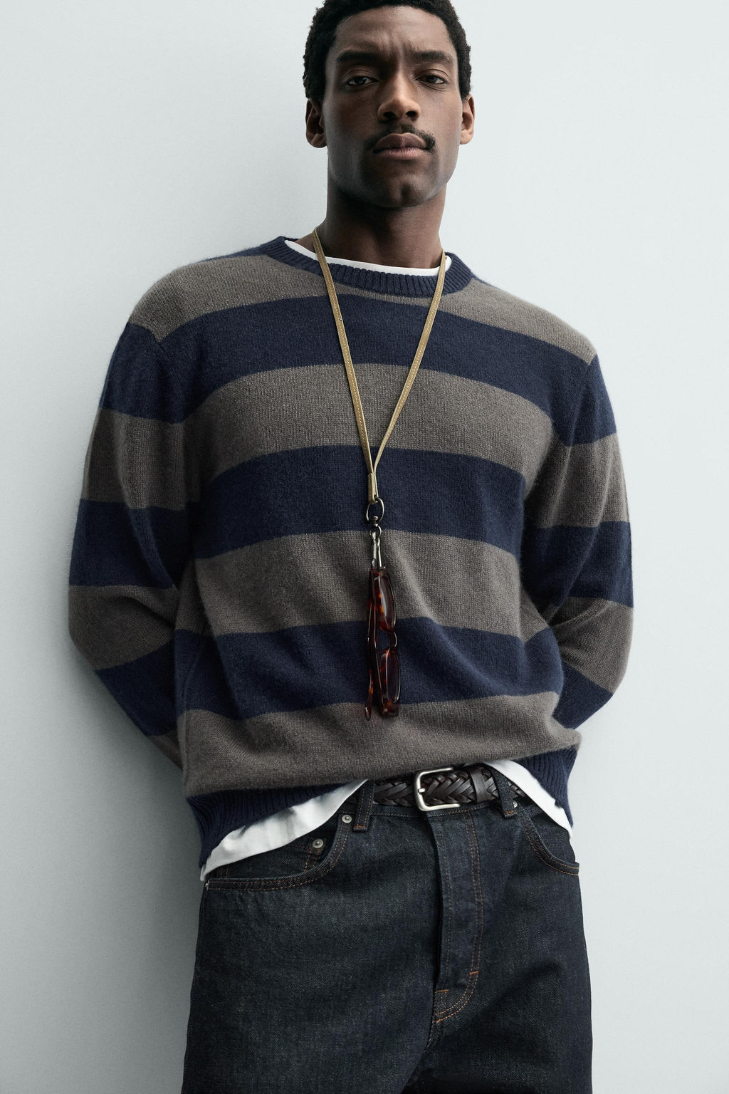 STRIPED CASHMERE JUMPER - Zara фото 6