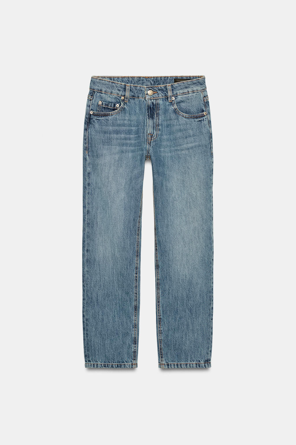 JEANS ZW COLLECTION CIGARRETE TIRO MEDIO / Azul medio - Zara фото 5