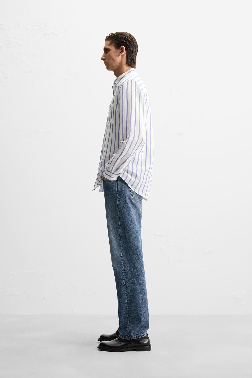 COTTON - LINEN SHIRT - Zara фото 44