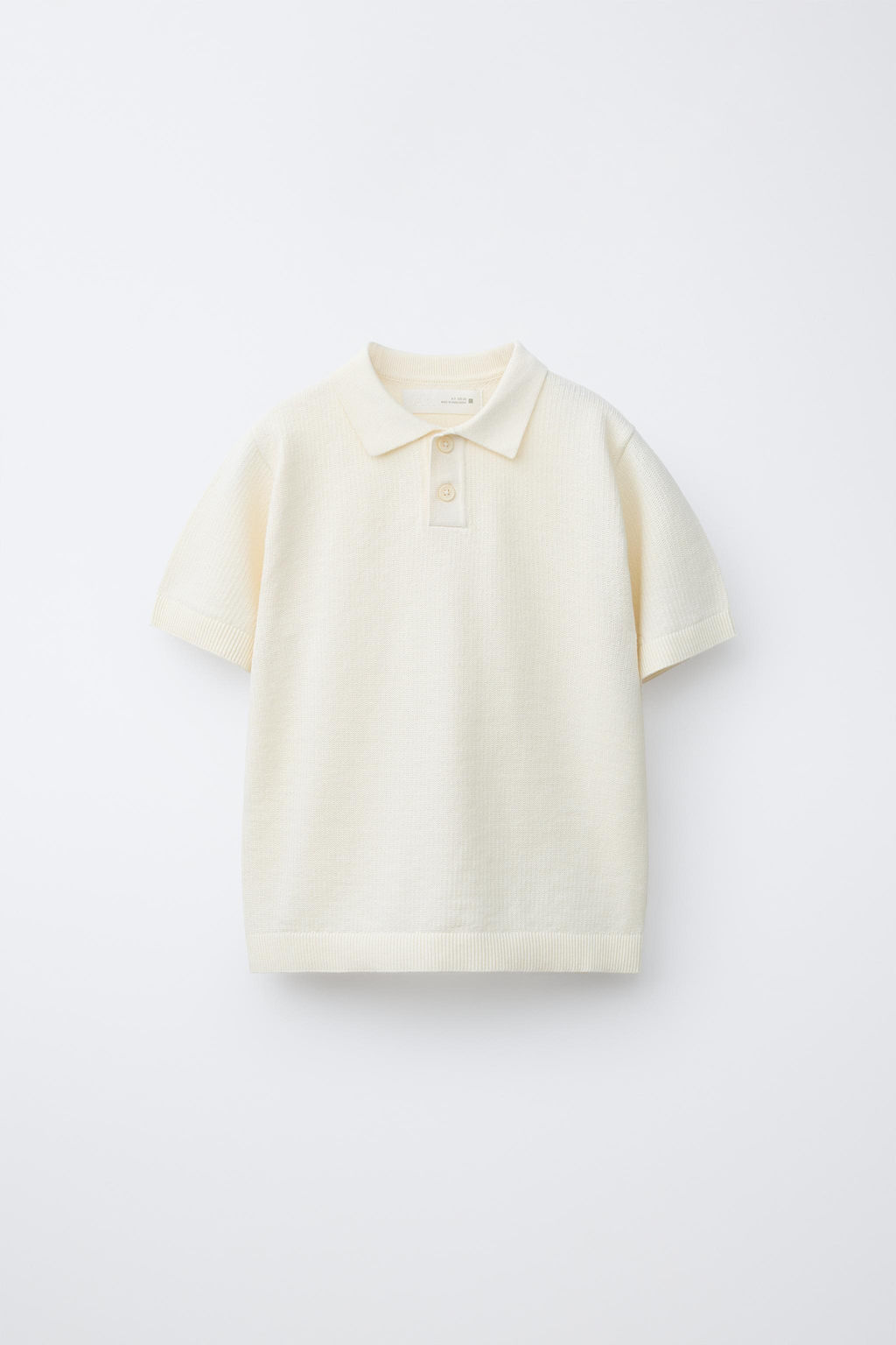 POLO LISO ESTRUCTURA / Crudo - Zara фото 3