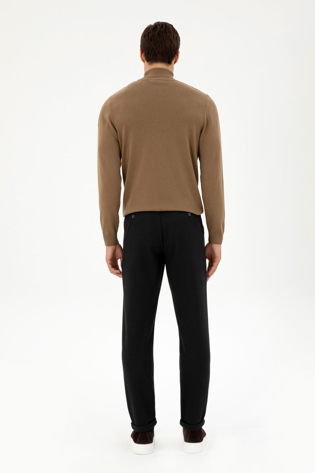 Erkek Carrot Fit Siyah Kanvas Pantolon