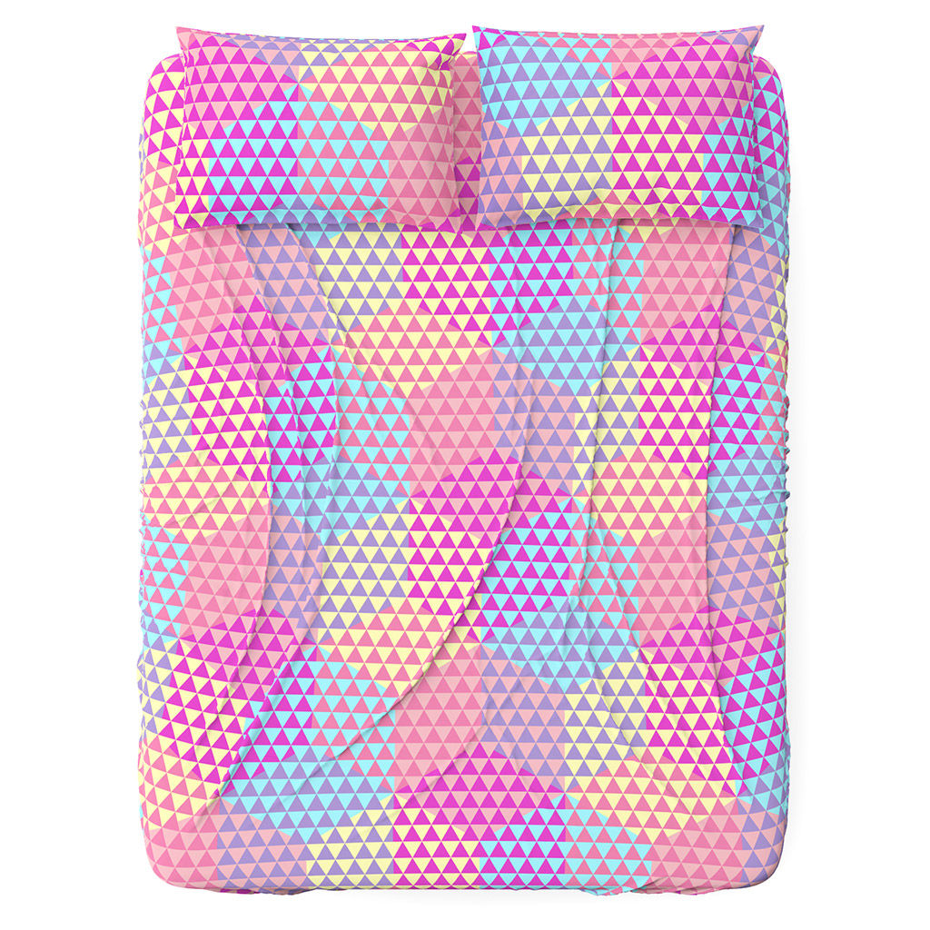 Простыня Евростандарт на резинке "Гексагон, розовый" 160х200см, свесы 27см, поплин "Комфорт" 115г/м2, хлопок 100%, упаковка "классическая" ПВХ 28х41см, "Домашняя мода" (Россия)