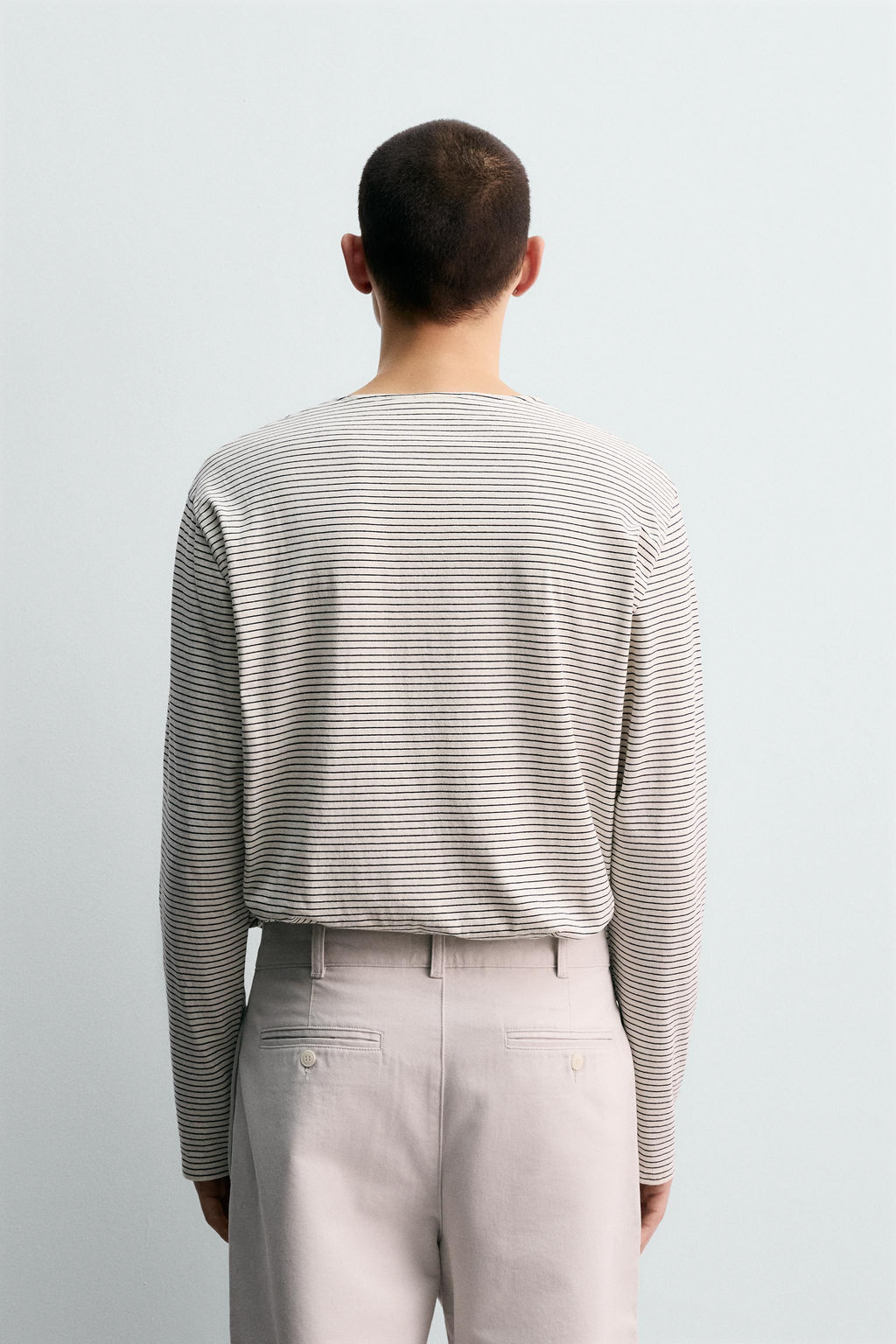 STRIPED JACQUARD T-SHIRT - Zara фото 3