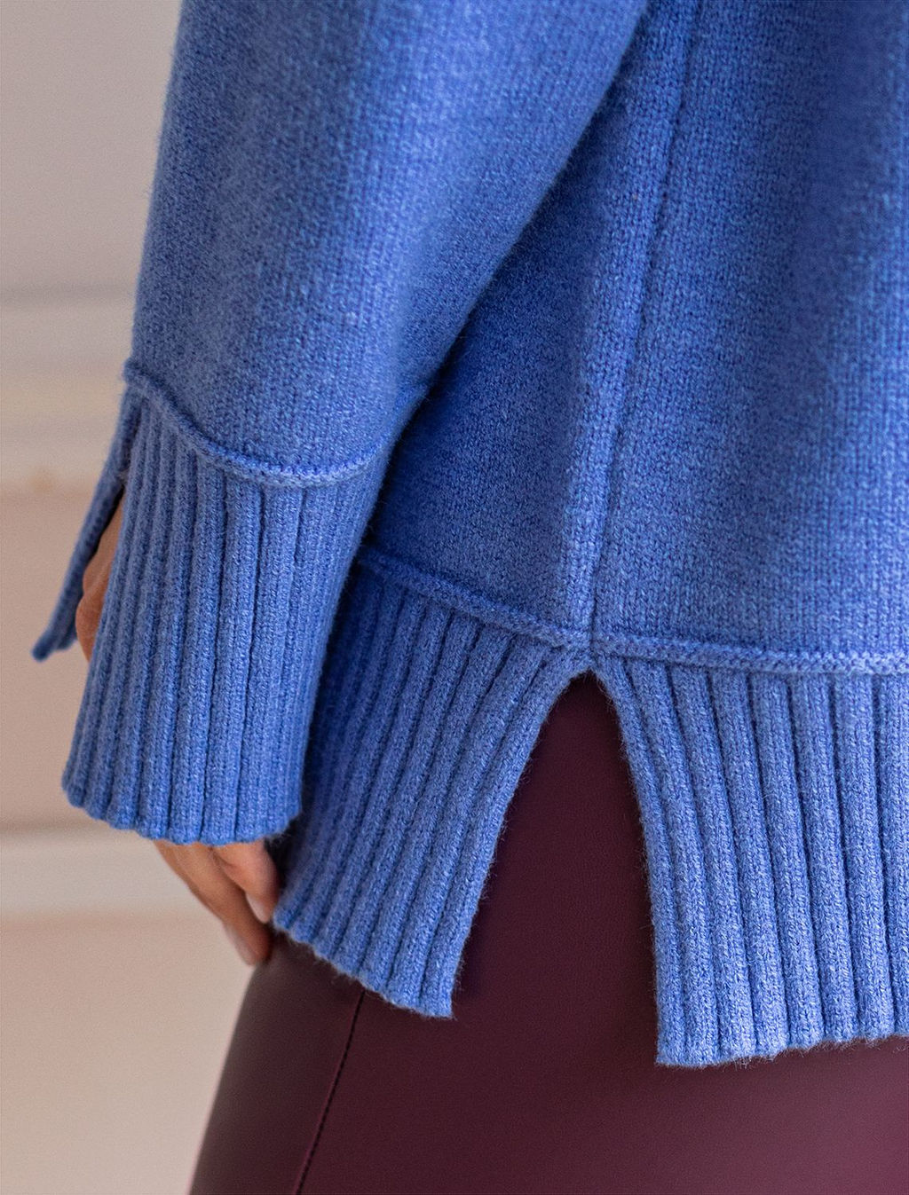 VILATTE / Джемпер с воротом на молнии из пряжи с кашемиром  фото 3