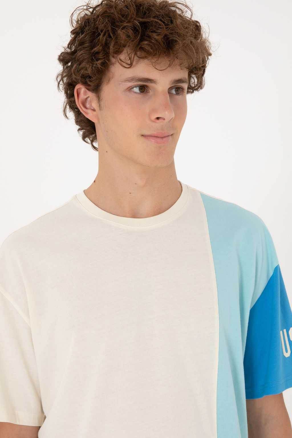 Erkek Comfort Fit Bisiklet Yaka Ekru Ti__rt Sepette S_rpriz _ndirim - U.s. polo assn фото 2