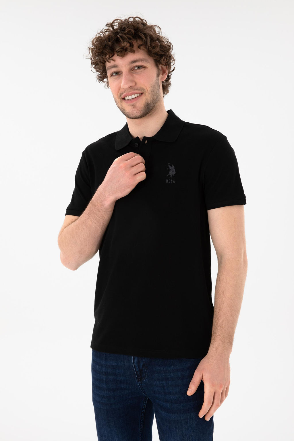 Erkek Siyah Basic Ti__rt Sepette S_rpriz _ndirim - U.s. polo assn фото 2