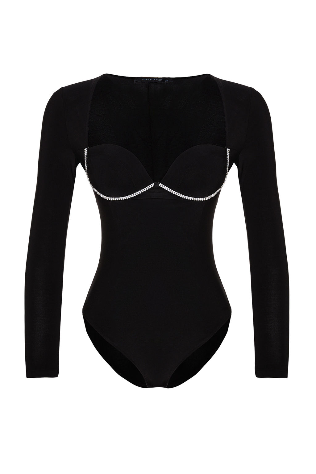 TRENDYOLMILLA Siyah Par?lt?l? Tasl? Body TPRAW24BD00024  фото 7