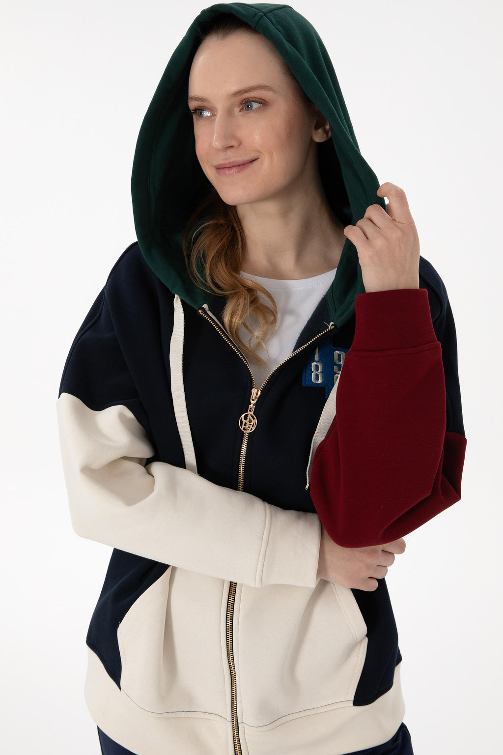 Kad_n Lacivert Sweatshirt Sepette S_rpriz _ndirim - U.s. polo assn фото 3