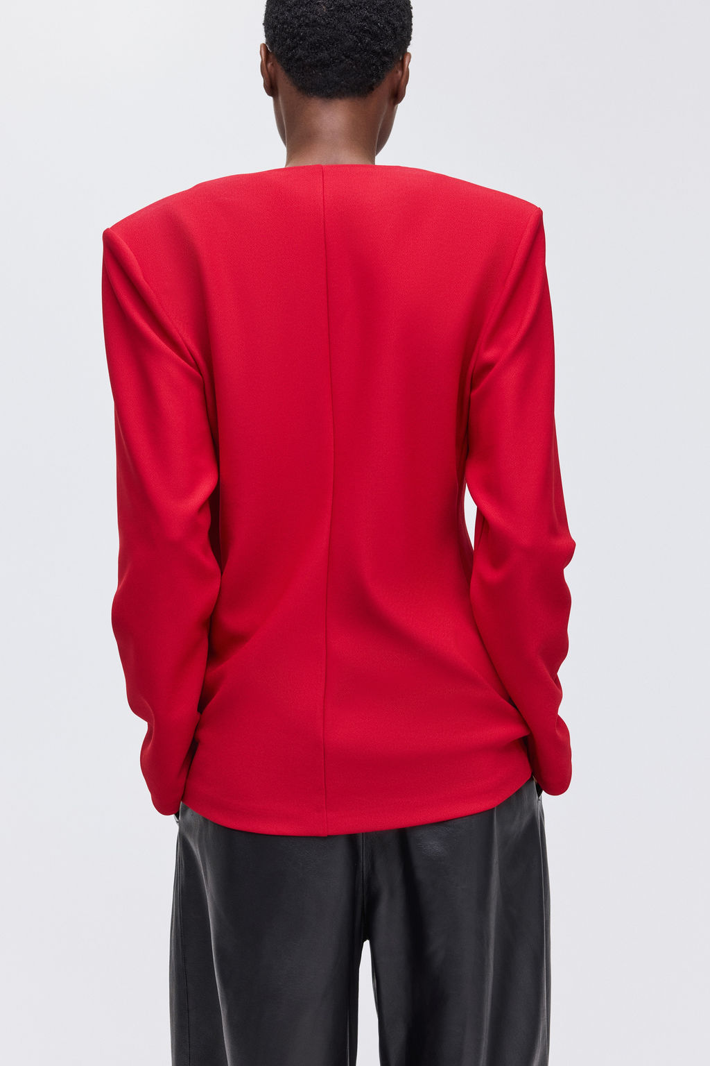 Blazer reloj de arena sin cuello - H&m фото 4