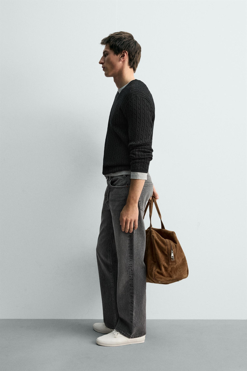 CABLE KNIT STRUCTURED JUMPER - Zara фото 3