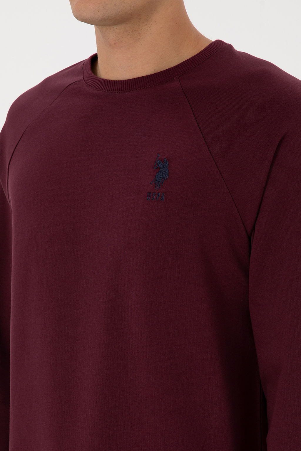 Erkek Bordo Basic Sweatshirt - U.s. polo assn фото 21