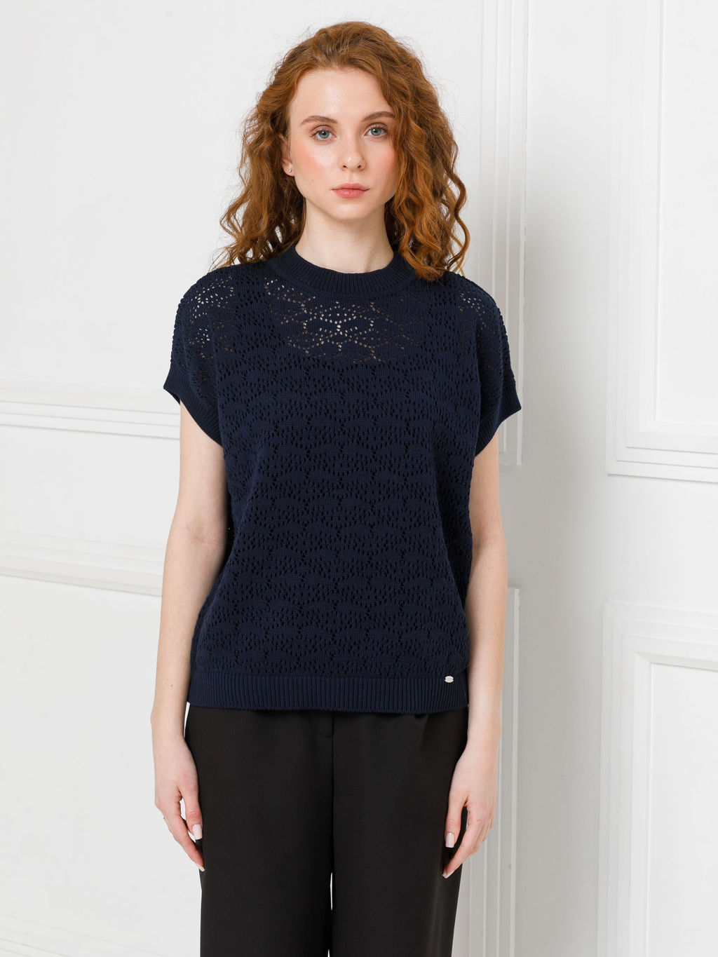 Блузка вязаная