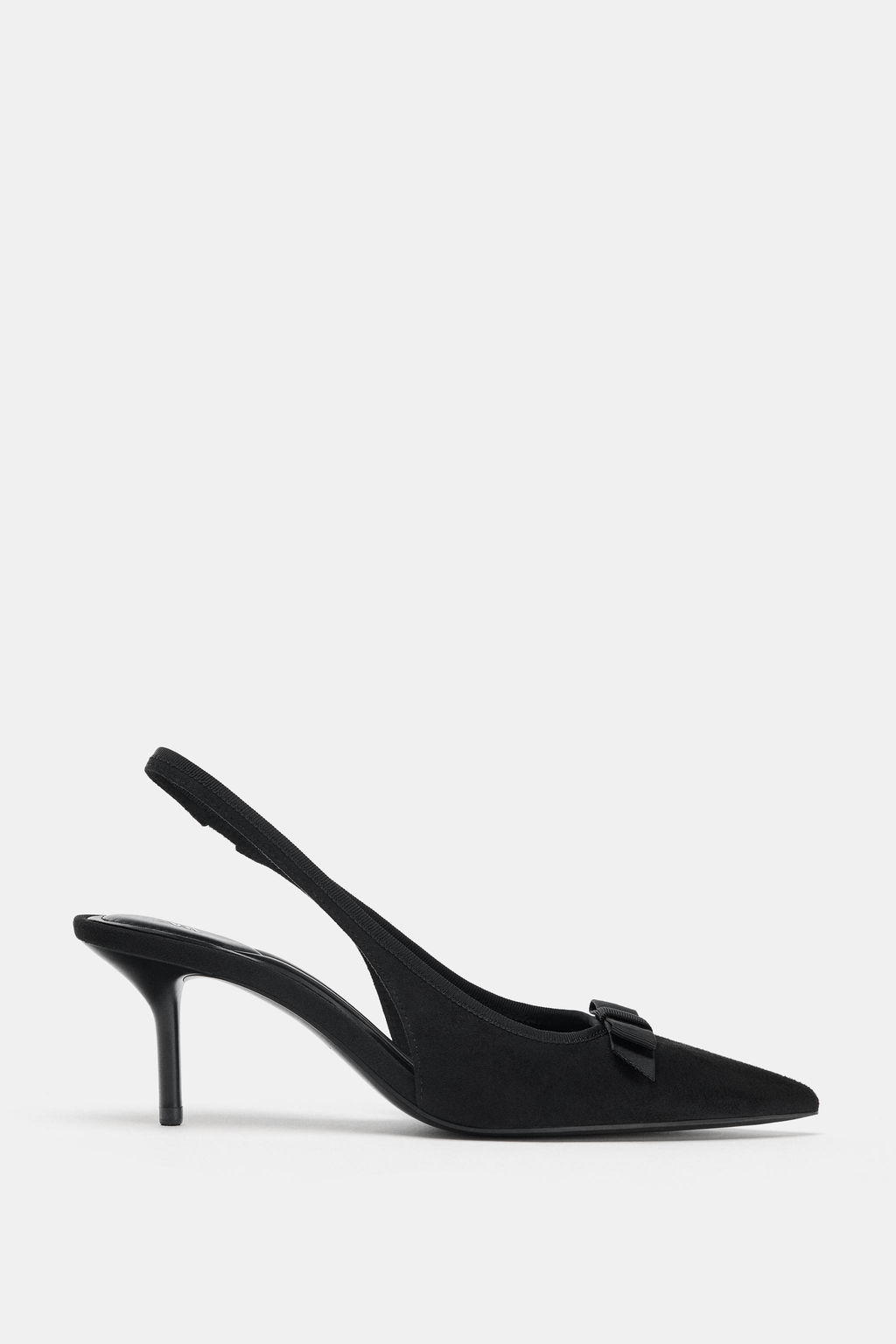 FABRIC SLINGBACK HEELS WITH BOW - Zara фото 3