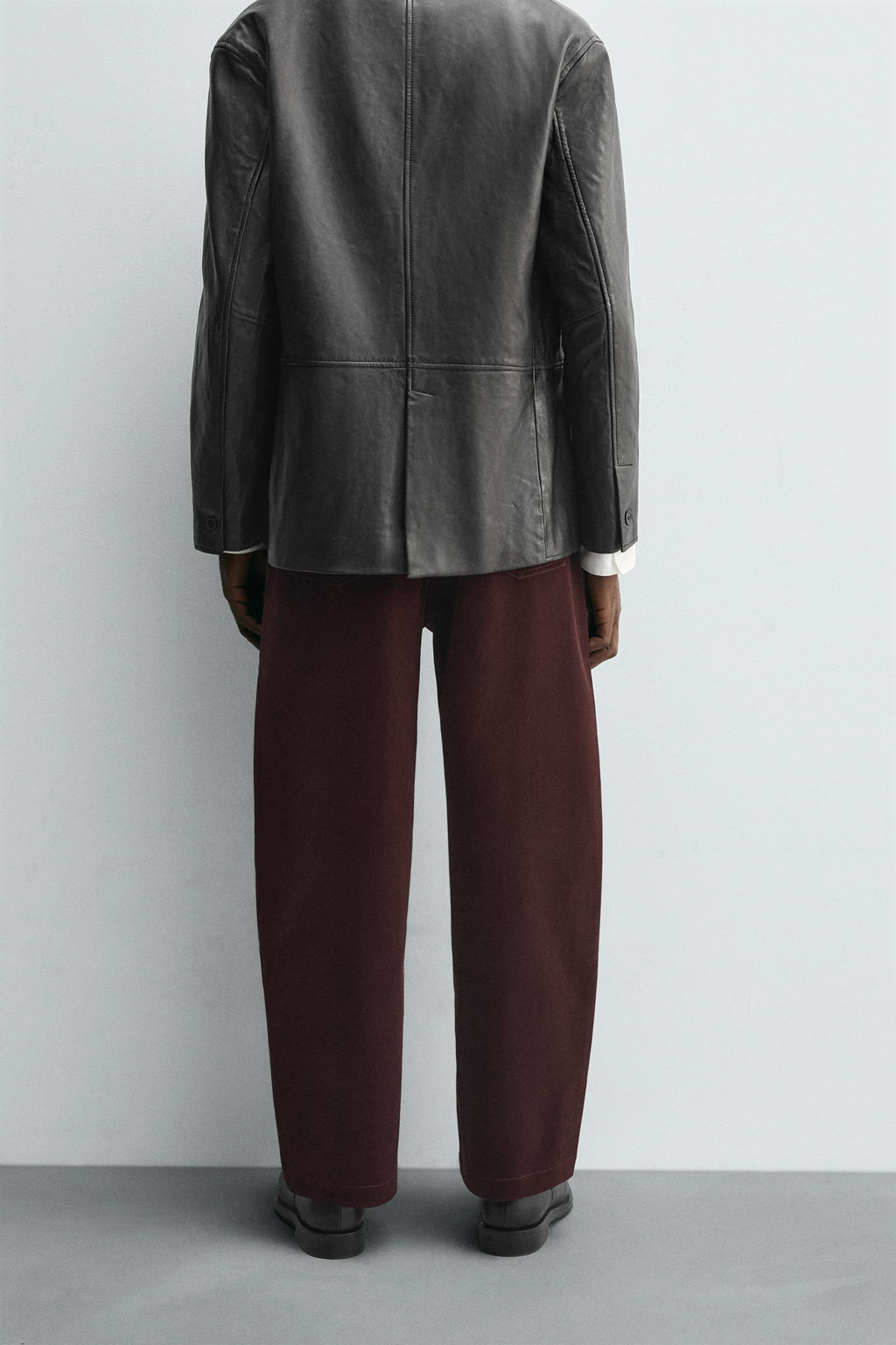 FLOCKED WIDE-LEG TROUSERS - Zara фото 3