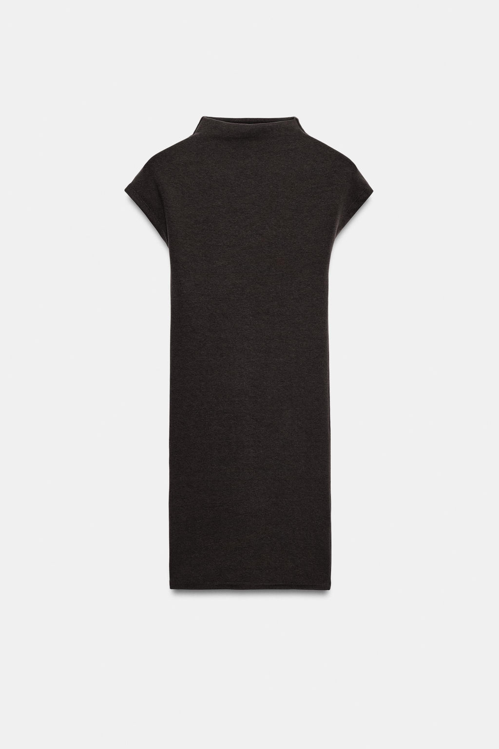 VESTIDO CORTO CUELLO PERKINS / Chocolate - Zara фото 3