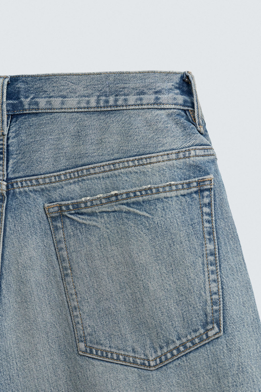 BERMUDA DENIM BAGGY FIT / Azul medio - Zara фото 10