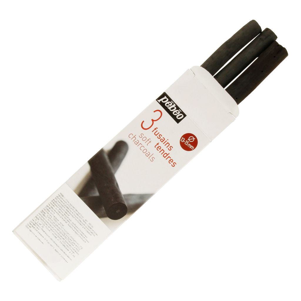 PEBEO Уголь художественный 3 шт. мягкая 383130