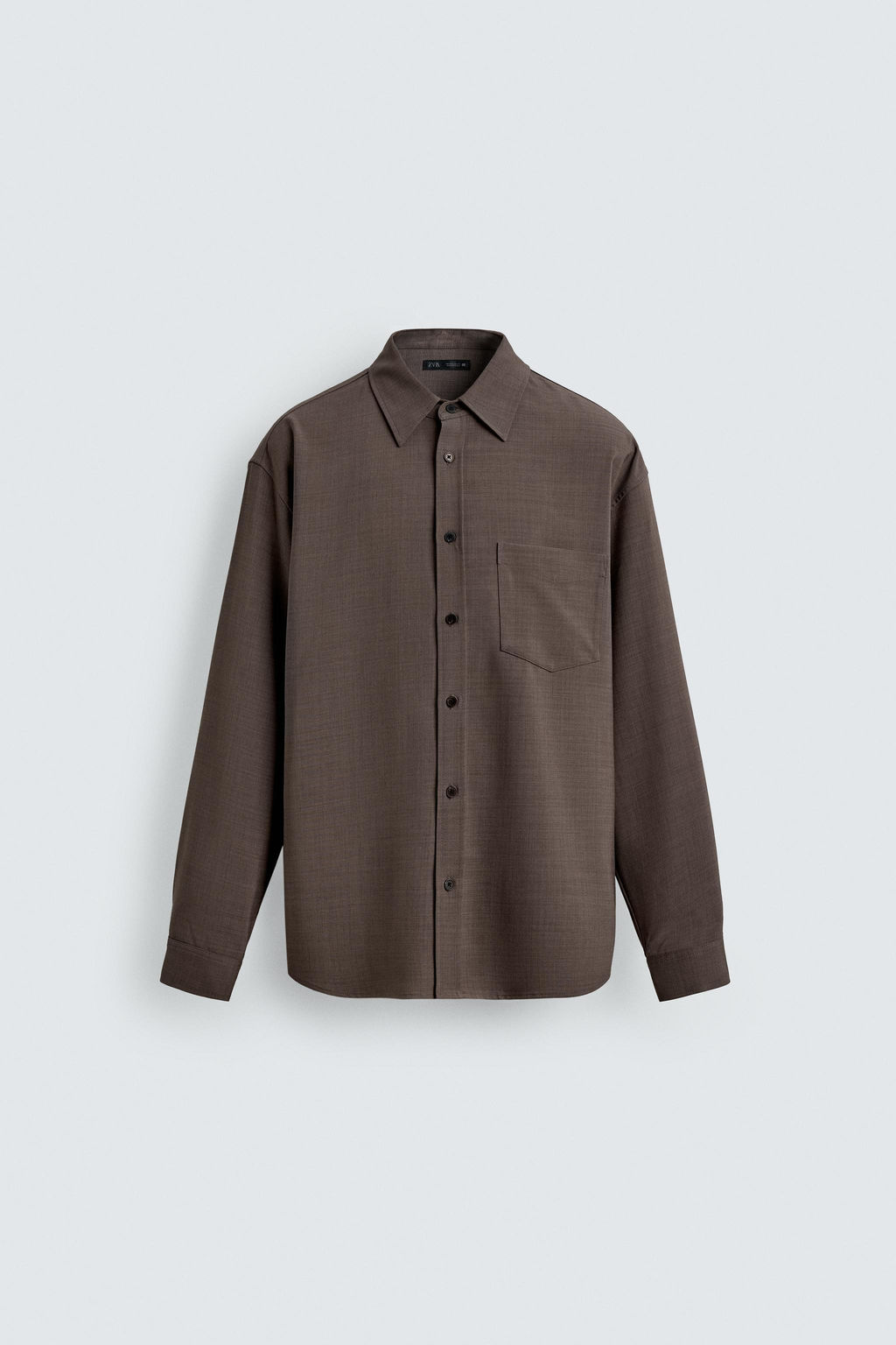 CAMISA RELAXED FIT / Marr?n - Zara фото 7