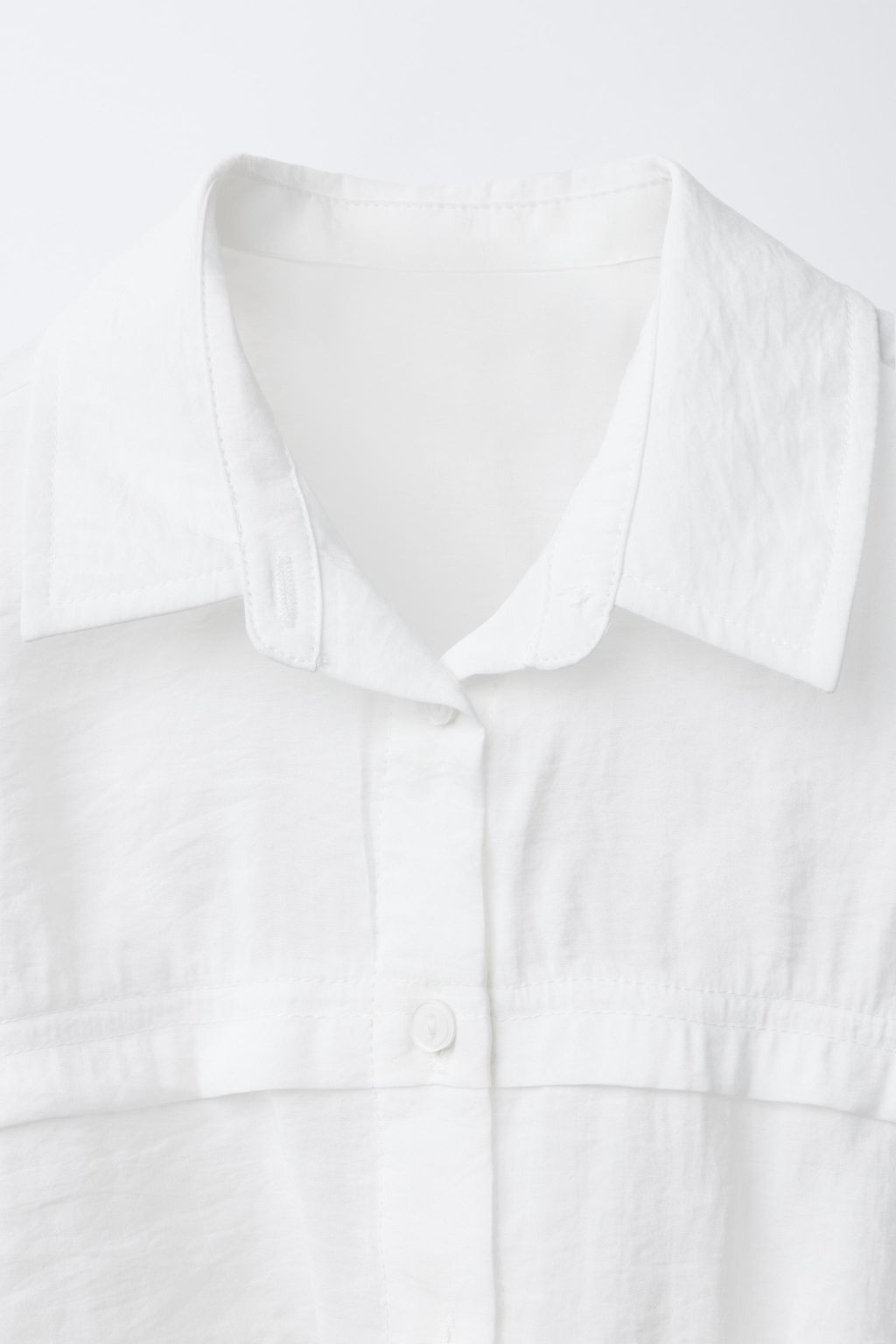 CAMISA FLUIDA NUDO / Blanco - Zara фото 3