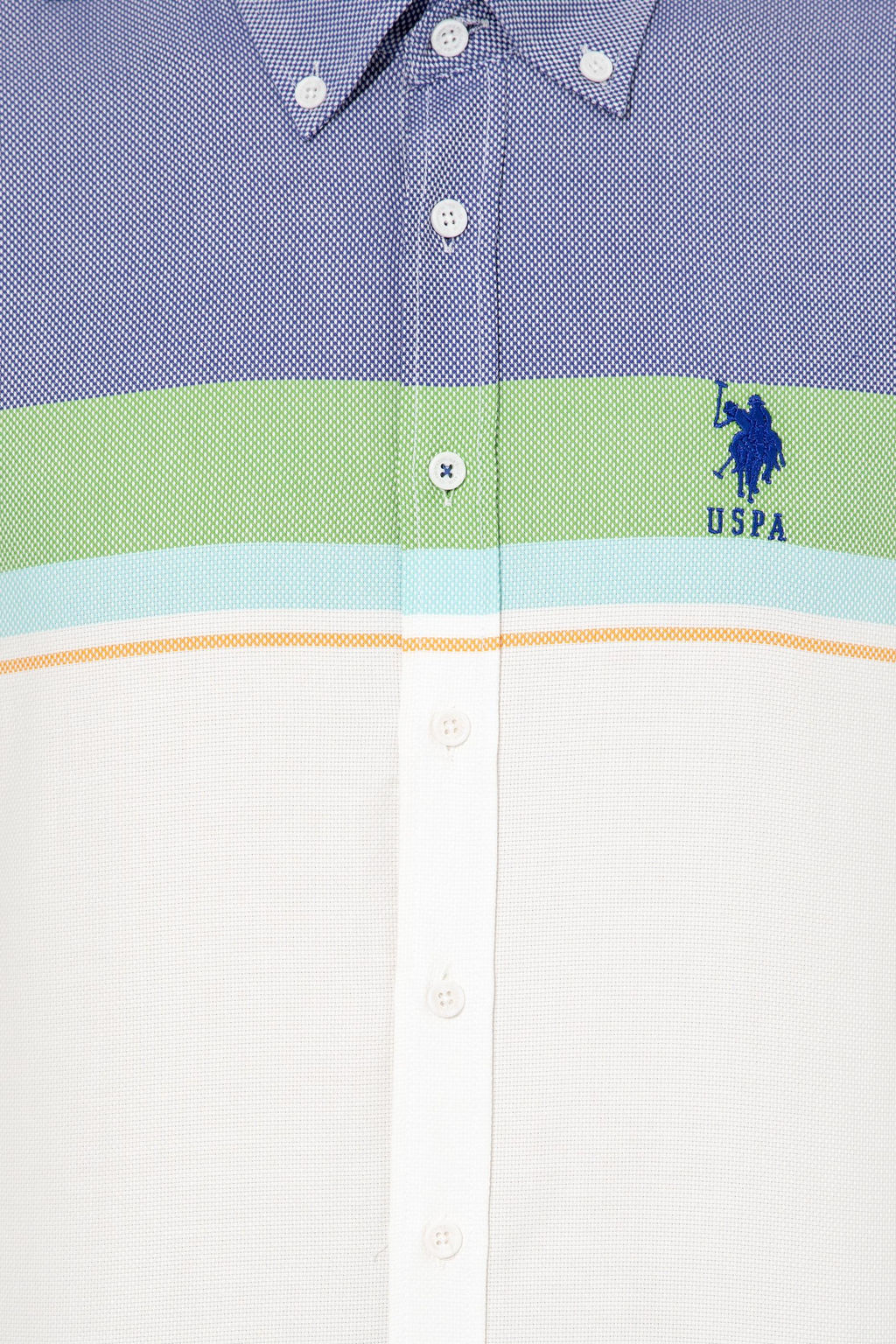 Мужская синяя рубашка с длинным рукавом - U.s. polo assn фото 6