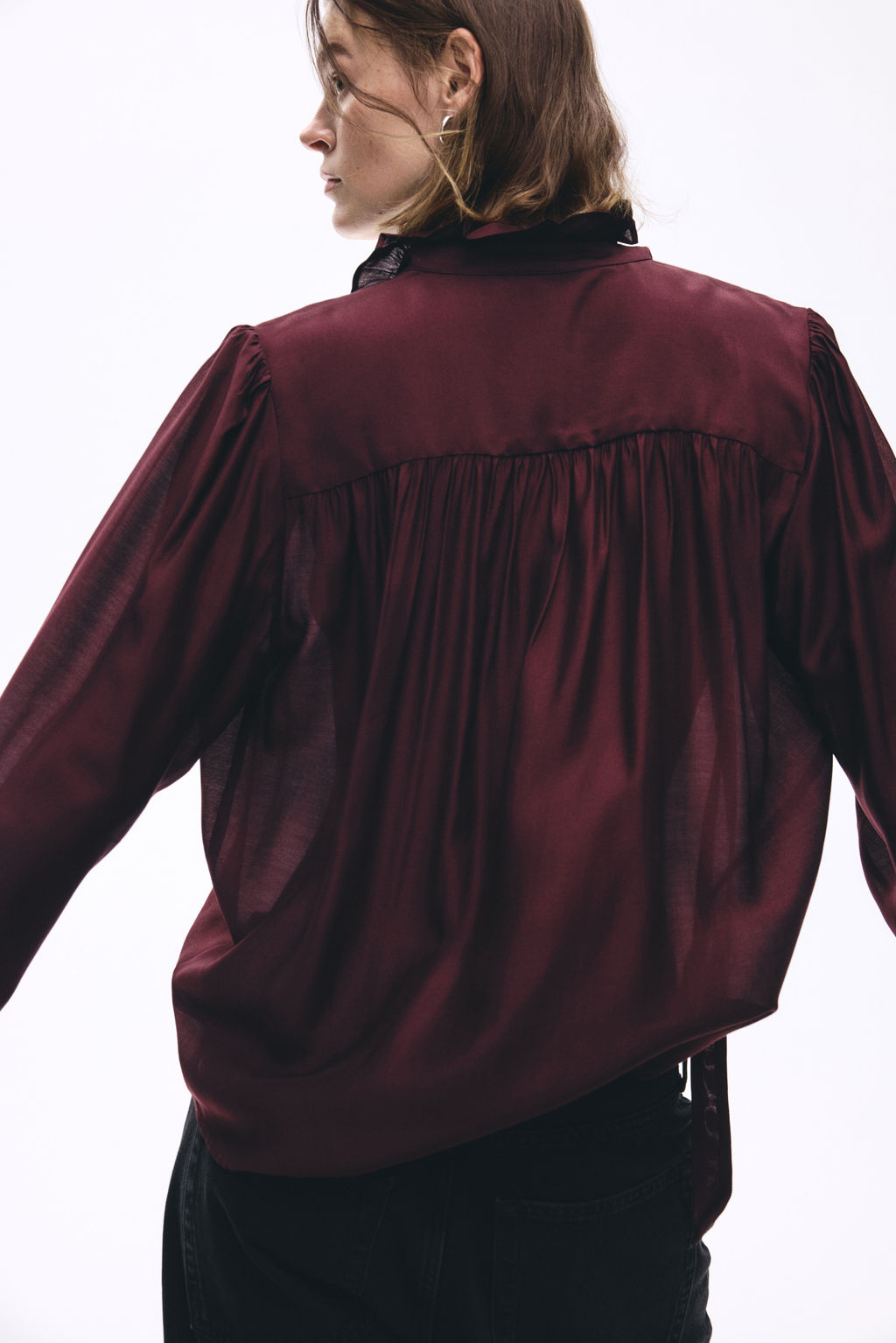Blusa con lazada - H&m фото 3