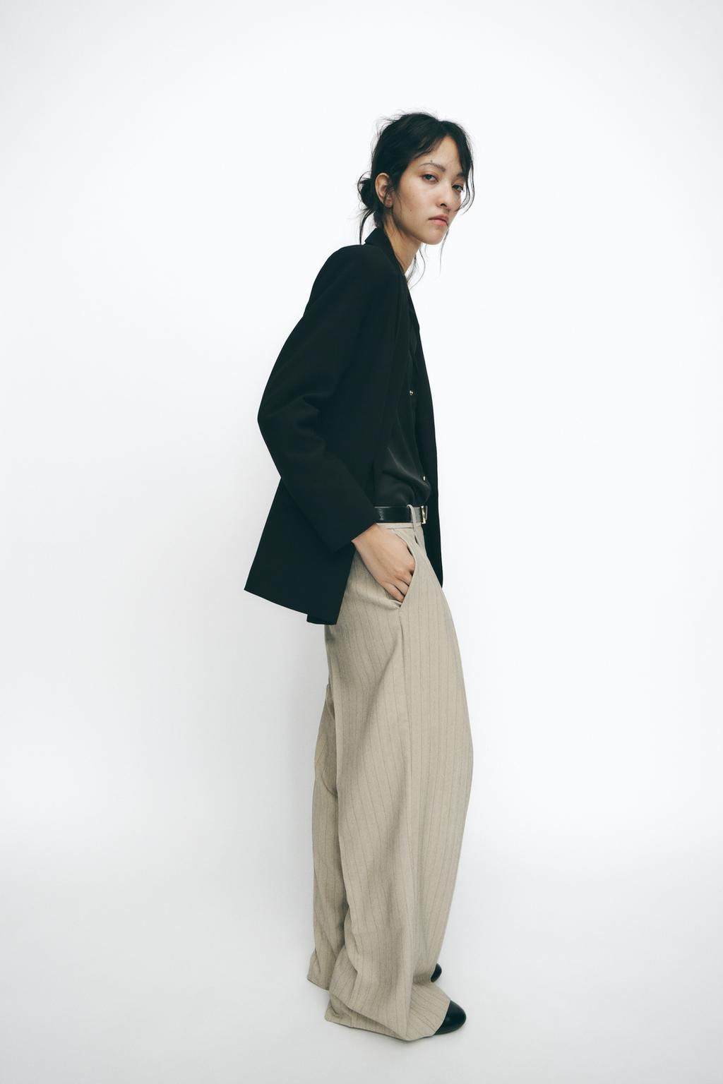 OVERSIZE DOUBLE-BREASTED BLAZER - Zara фото 10