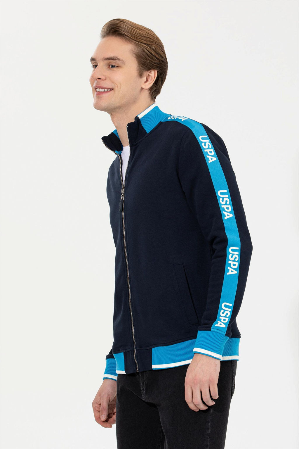 Мужской темно-синий вязаный кардиган Неожиданная скидка в корзине - U.s. polo assn фото 2