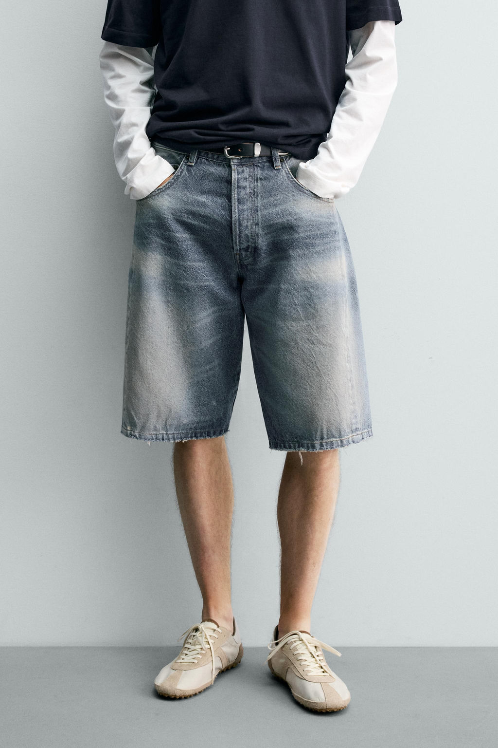 BERMUDA DENIM BAGGY FIT / Carb?n - Zara фото 2