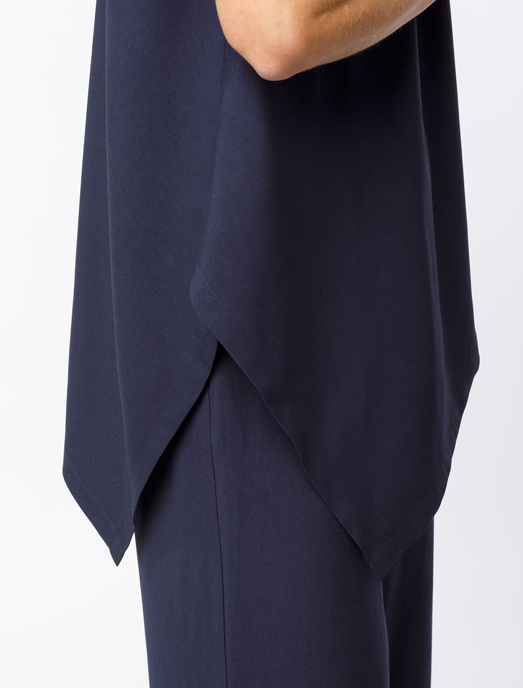 VILATTE / Удлиненный топ из плотного лиоцелла  фото 2