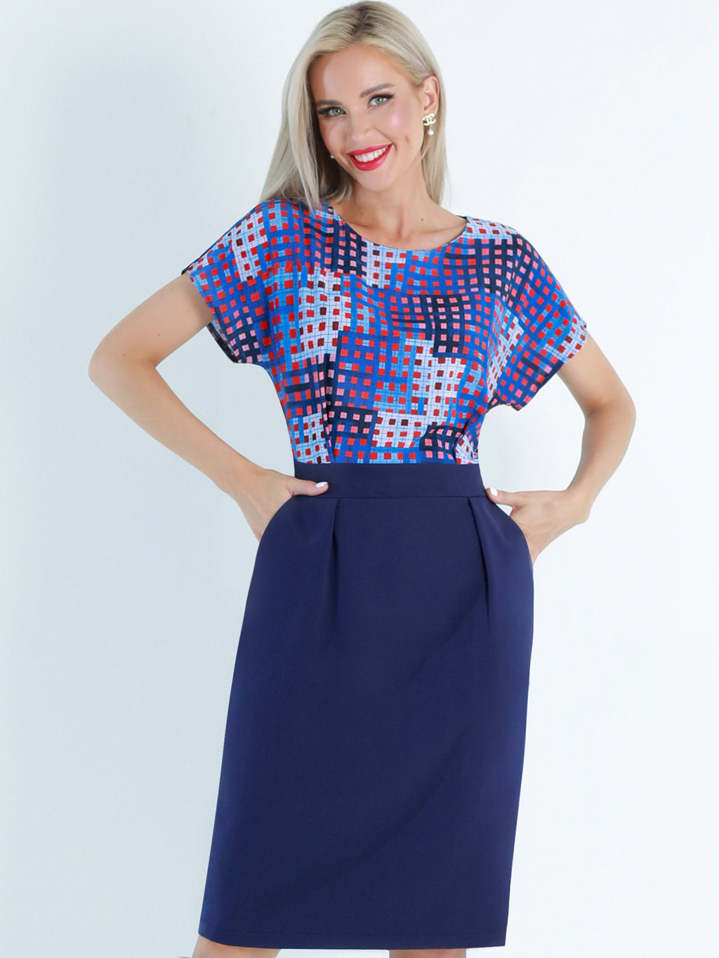 Платье 2в1 темно-синее - Dstrend фото 3