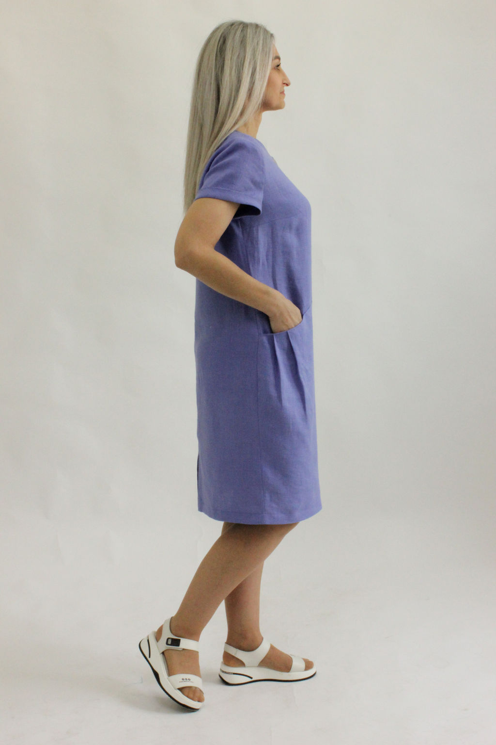 100% ЛЁН Платье с вышивкой - Елецкие узоры фото 4