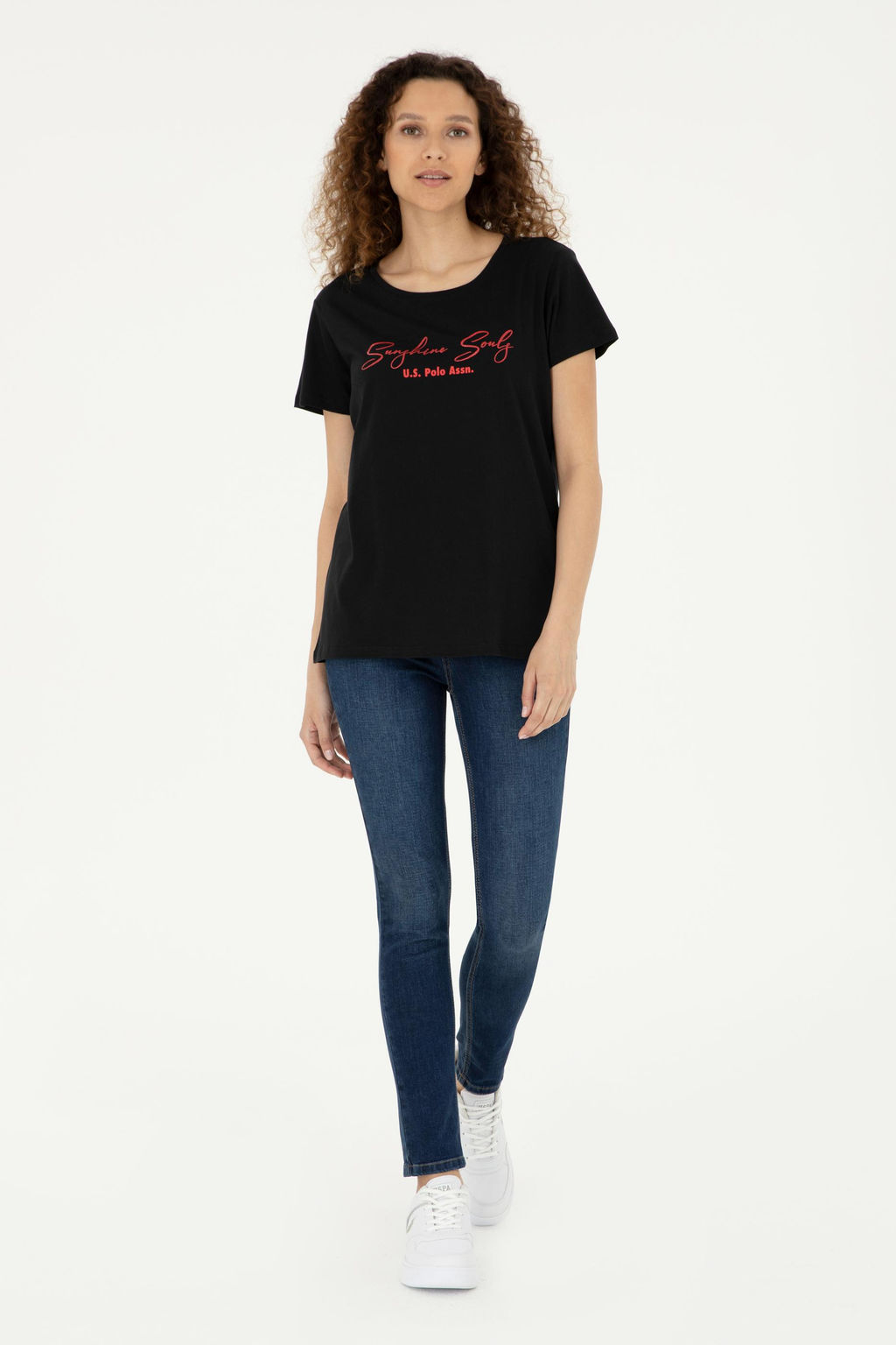 U. S. Polo Assn / Женская черная футболка - U.s. polo assn фото 11