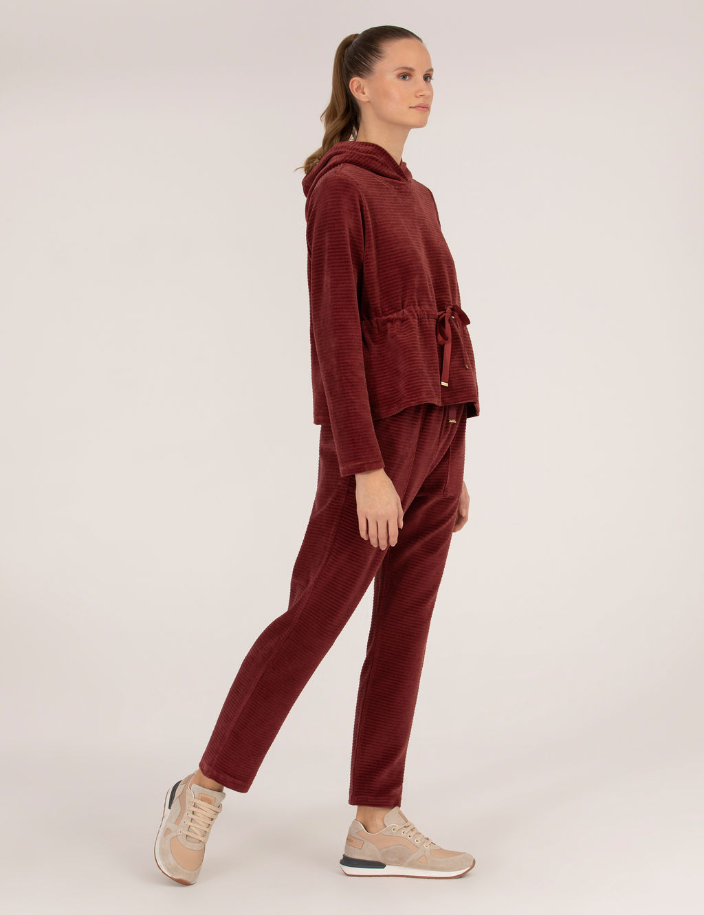 Bordo Comfort Fit Kap__onlu Sweatshirt
