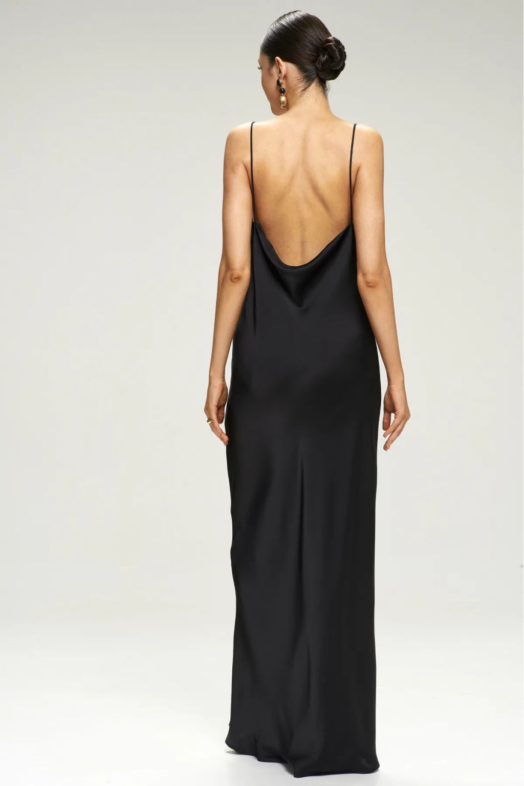 Платье-комбинация на тонких бретелях Black